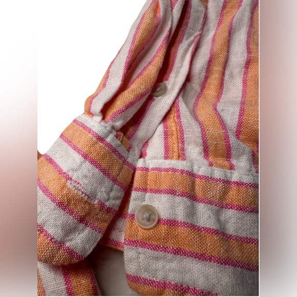 Universal Thread Women Size XS Long Sleeve Collared Striped Button Up Shirt - Picture 3 of 7